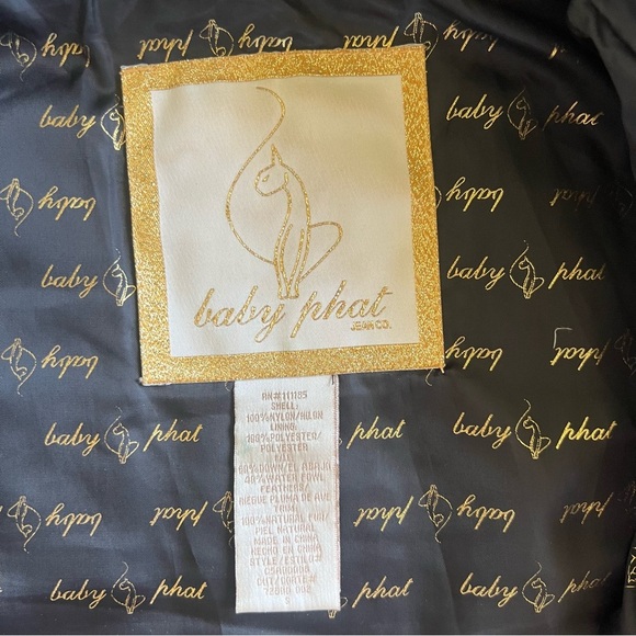 Vintage Y2K Baby Phat Black Puffer Jacket - Picture 4 of 10